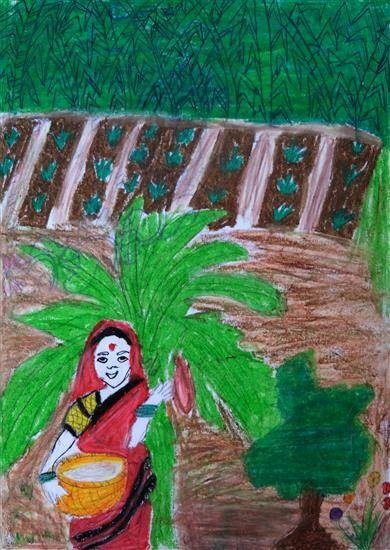 My Farm, painting by Nanda Dore