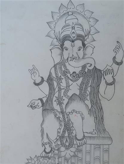 Painting  by Suraj Kakad - Lord Ganesh