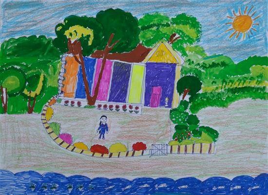 My Sweet Home, painting by Manisha Dhondaga