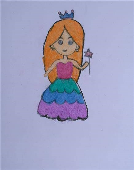 Little Fairy, painting by Khushali Raut