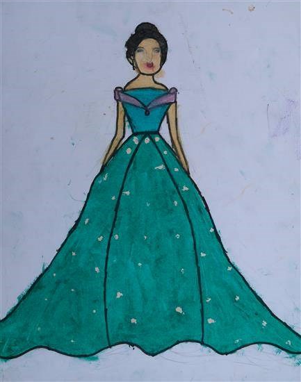 The Princess, painting by Varsha Padir