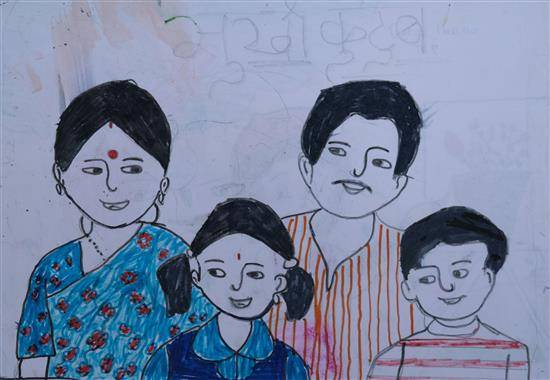 Painting  by Gayatree Jambhule - Happy Family