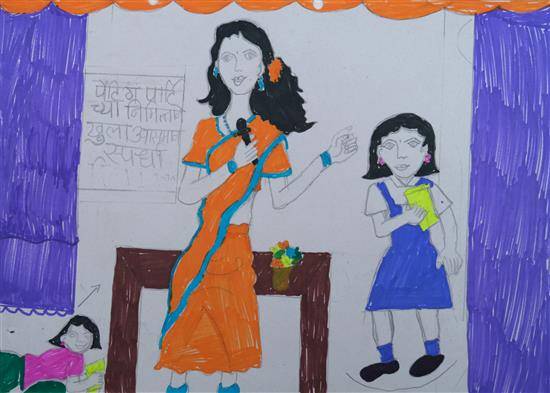 Painting  by Mangeshvari Nuruti - Painting competition