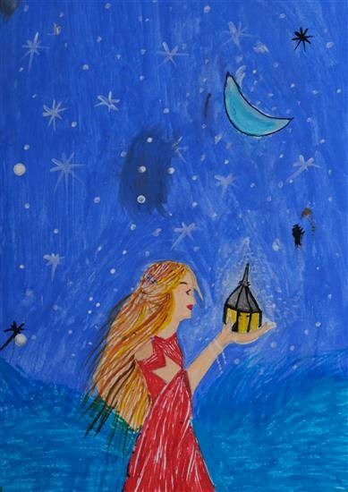 Fairy who sells dreams, painting by Suresh Gavale