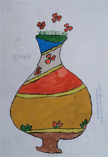 Painting  by Parvati Gota - Flower Pot - 2