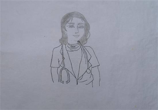 Painting  by Bharati Jengate - Doctress