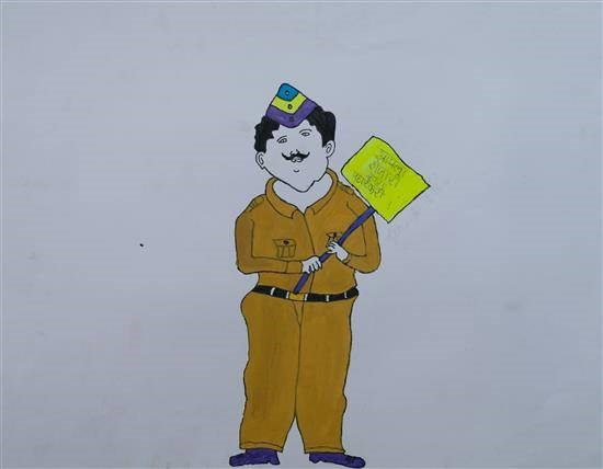 The Guard, painting by Shila Ishtam