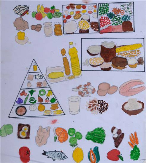 Painting  by Namrata Desai - Healthy Food