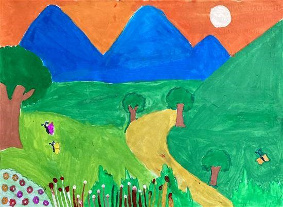 Scenery - 12, painting by Sayali Bahiram