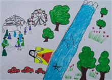 Painting by Renuka Mawaskar - Dreaming about the fair