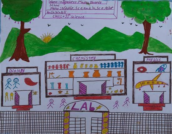 Science Lab, painting by Jayashree Bharve