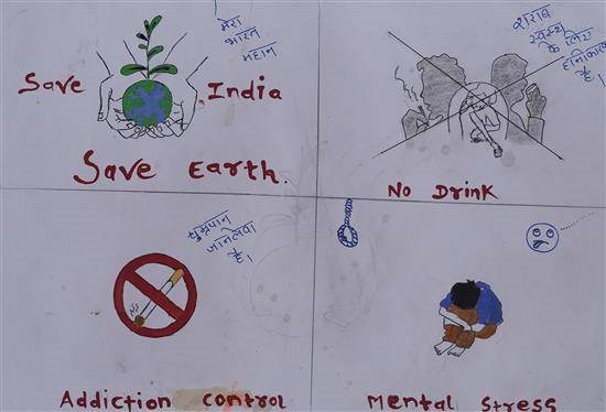 Save India, painting by Sonali Pawara