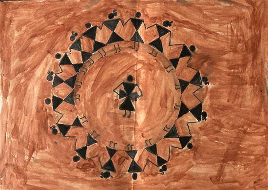 Painting  by Harshada Padmere - Tribal Dancers