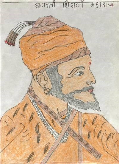 Chhatrapati Shivaji Maharaj - 2, painting by Komal Darsimbe