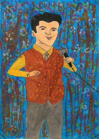 Anchor at Event, painting by Jitesh Dhadaga