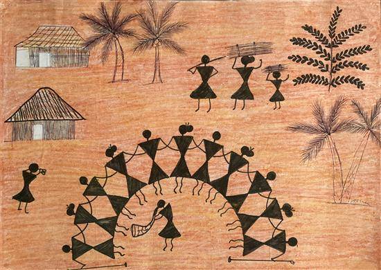 Painting  by Utkarsha Sahare - Tribal Life - 5
