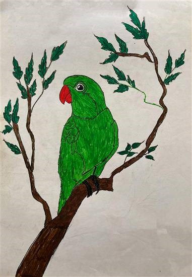 My favorite Bird, painting by Kamini Jadhav