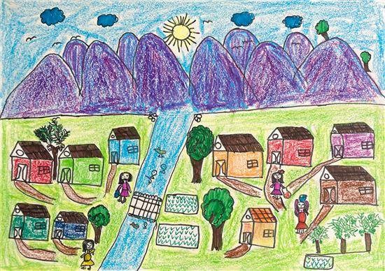 My Village - 15, painting by Nilam Pagi