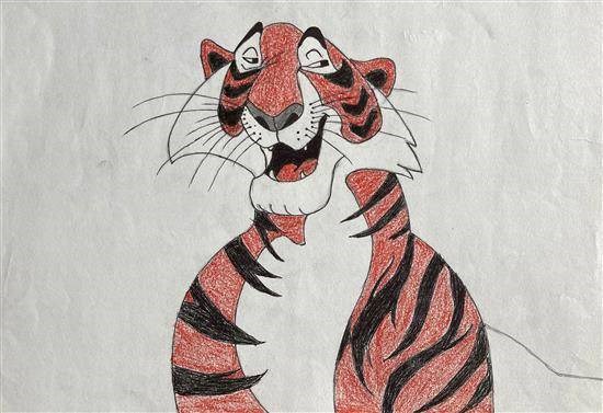 Bengal Tiger, painting by Madhur Ozare
