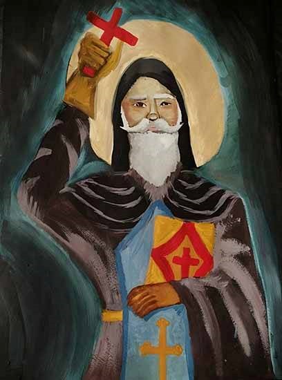 Bulgarian saint, painting by Adelina Petrova