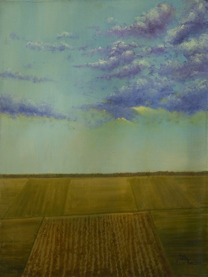 Open Fields, painting by Arun Akella