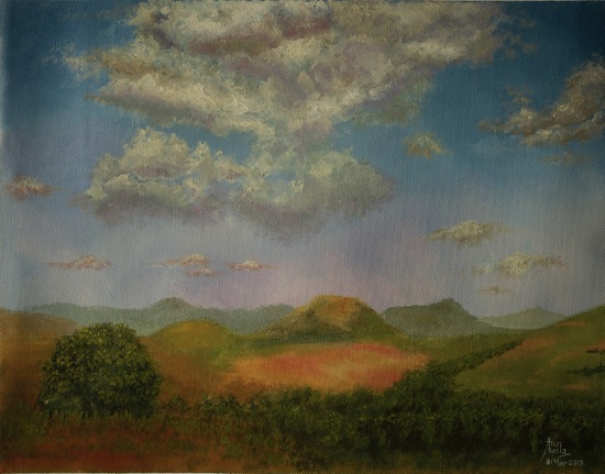 Sights of Araku, Painting by  Artist Arun Akella