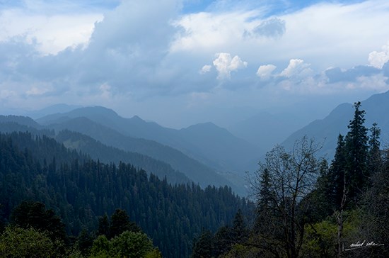Mountains near Jalori Pass, photograph by Milind Sathe