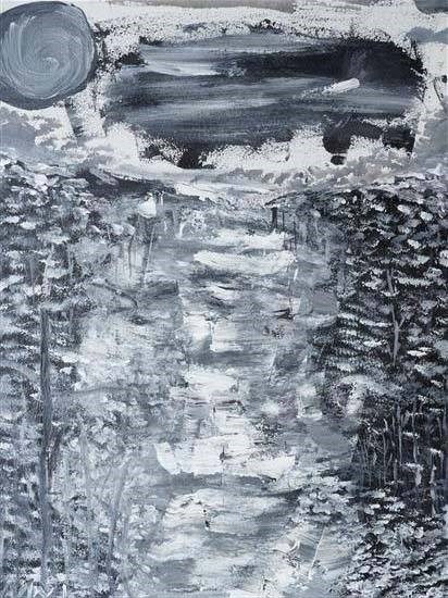 The River, painting by Anamira Rahman