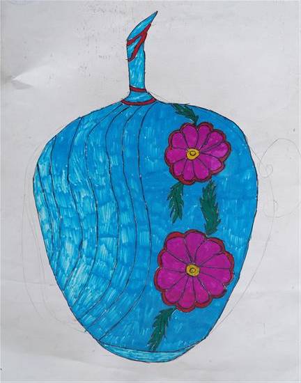 Painting  by Manisha Khakar - Flowerpot