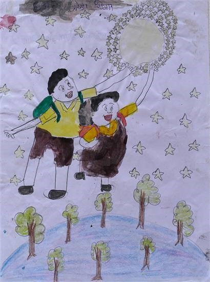 My dream, painting by Chhakuli Sidam