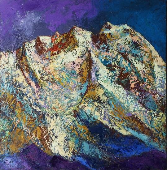 Himalaya collection - 4, painting by Kishor Randiwe