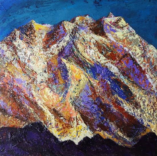 Himalaya collection - 5, painting by Kishor Randiwe