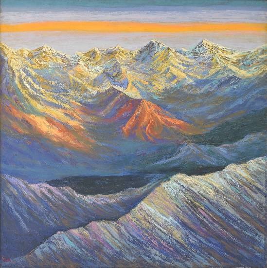Himalaya collection - 16, painting by Kishor Randiwe