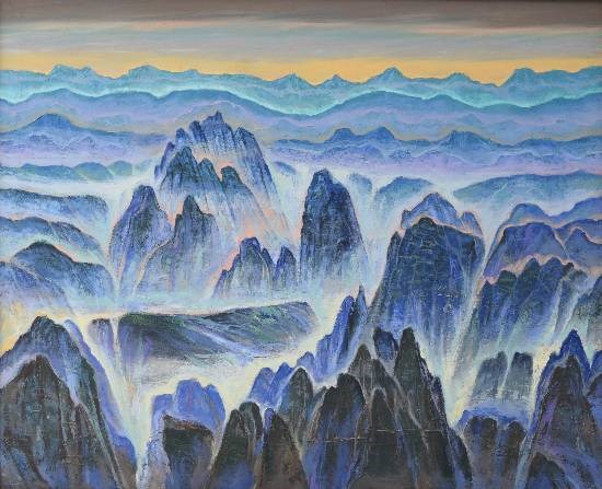 Himalaya collection - 9, painting by Kishor Randiwe