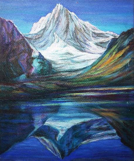 Himalaya collection - 1, painting by Kishor Randiwe