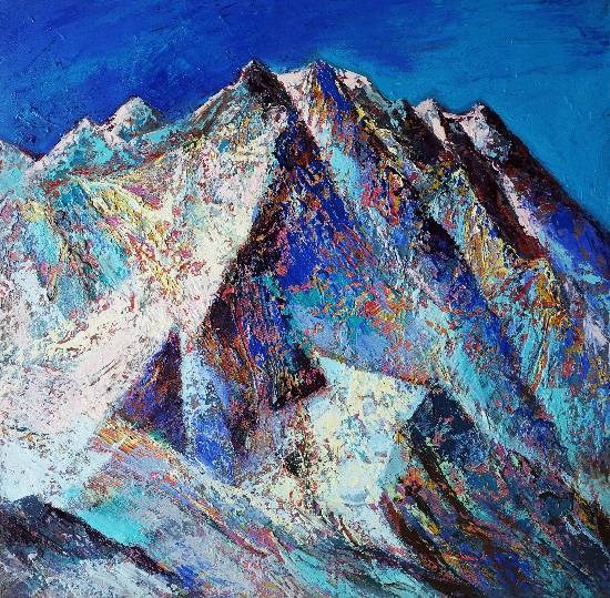 Himalaya collection - 7, painting by Kishor Randiwe
