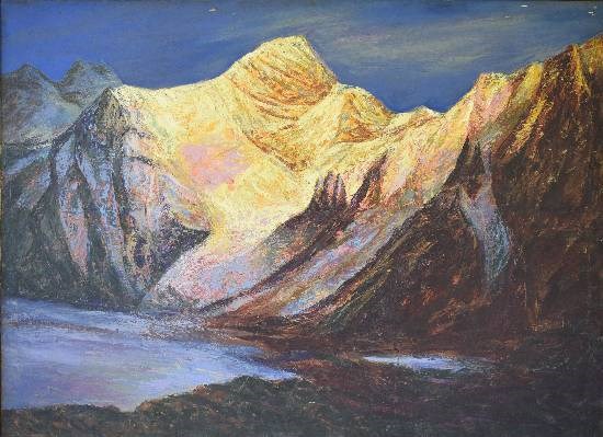 Himalaya collection - 13, painting by Kishor Randiwe