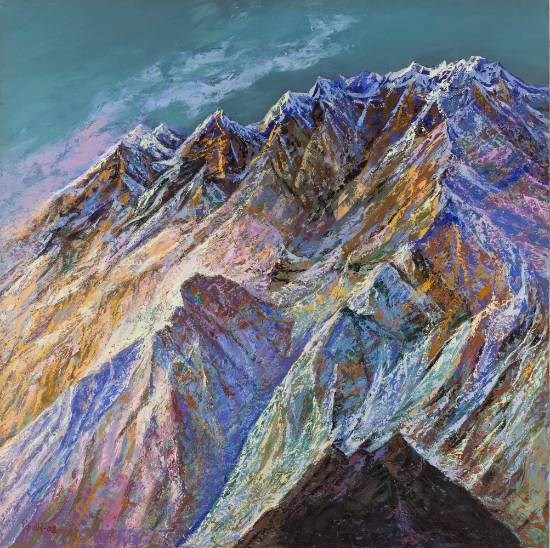 Himalaya - 1, painting by Kishor Randiwe