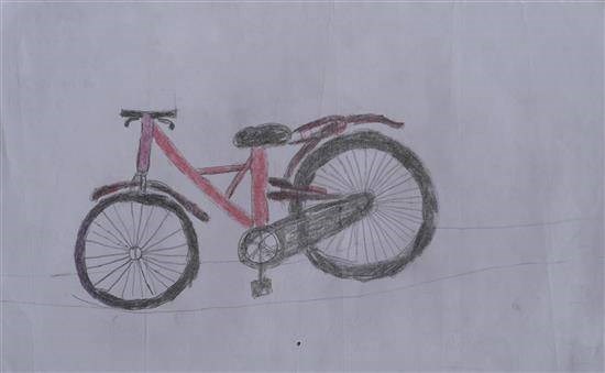 Bicycle drawing, painting by Dipak Thakare