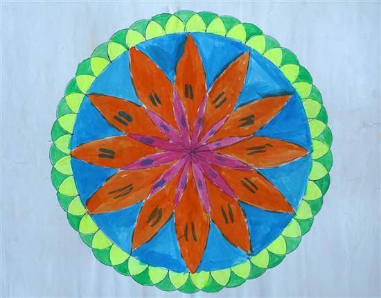 Painting  by Vaishnavi Kadu - Design in Circle
