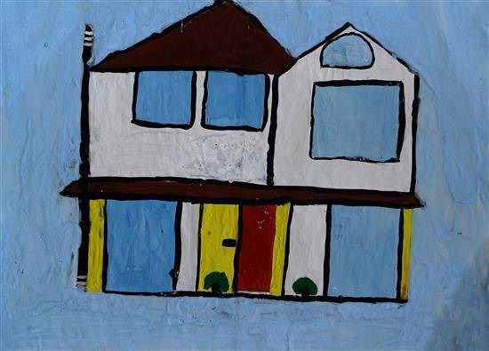 My dream home, painting by Tabassum Pathan