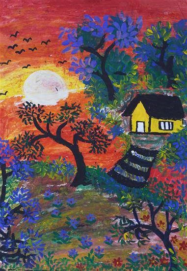 Sunshine, painting by Ranjana Raut