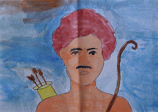 A Revolutionary, painting by Ujwala Telam