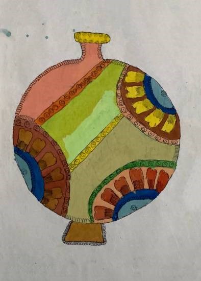 Pot, painting by Rupali Khokale