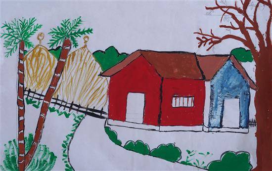 Painting  by Chetana Bhogare - Painting of home