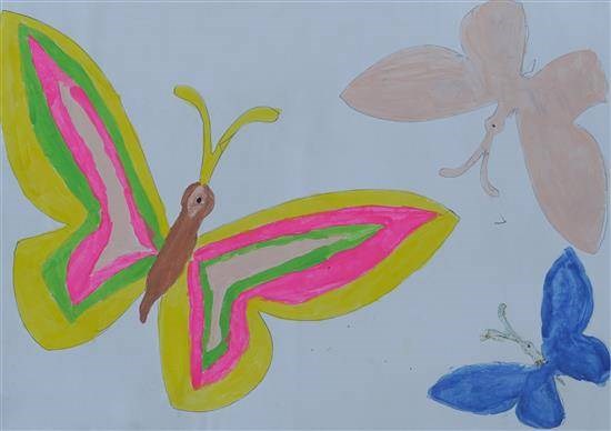 Butterflies, painting by Lakshmi Kachare