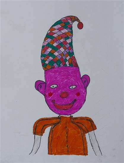 Little Jocker, painting by Vishal Jadhav
