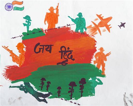 Painting  by Nitin Zurde - Jay Hind