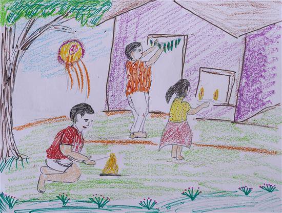Diwali Drawing - PARAMSTOCK-saigonsouth.com.vn