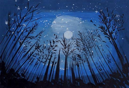 Night's beauty, painting by Suhani Palave
